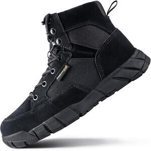 Hiking Work Men's Tactical Boots 6 Inches Waterproof Military Outdoors 10W BLACK